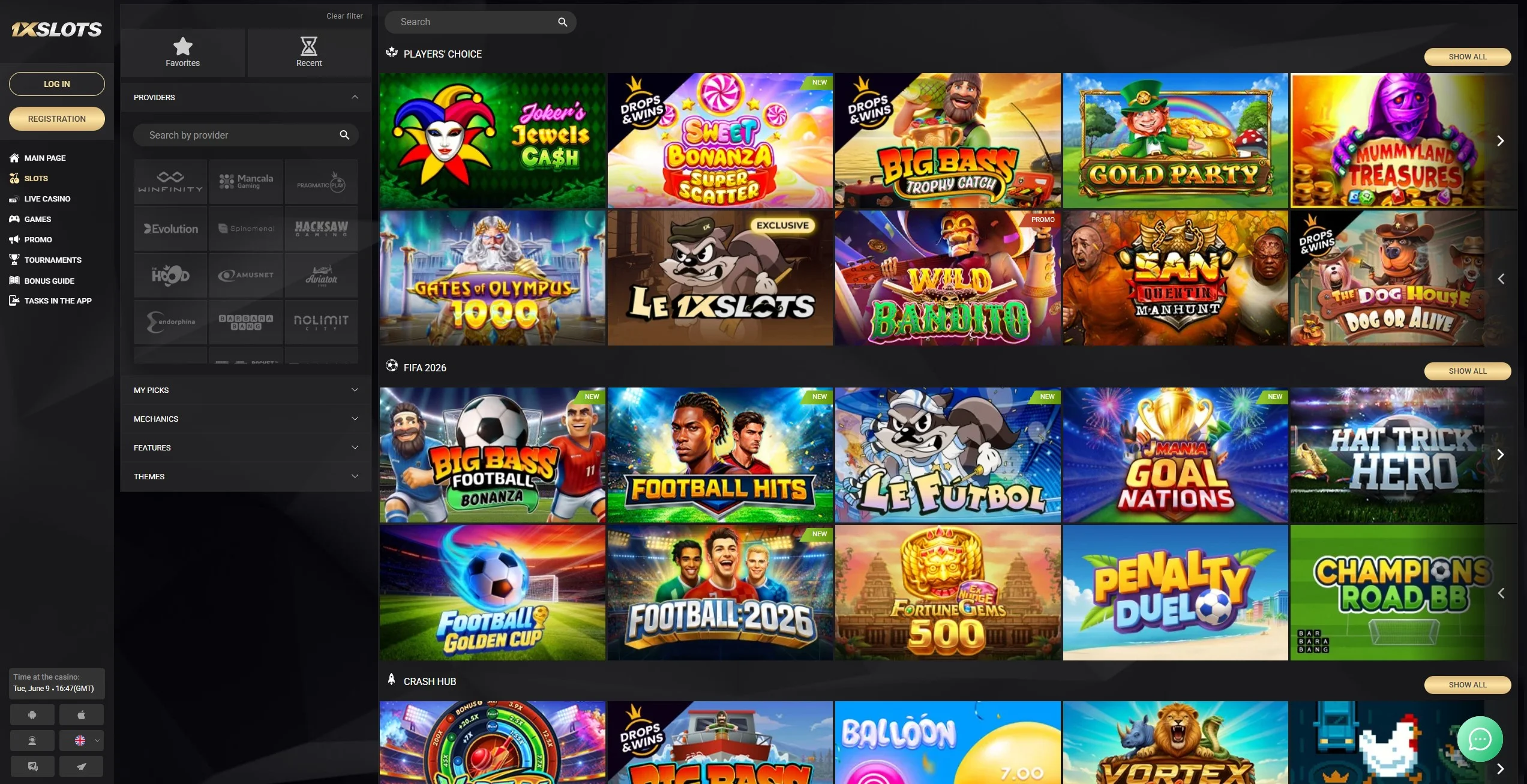 1xslots slots