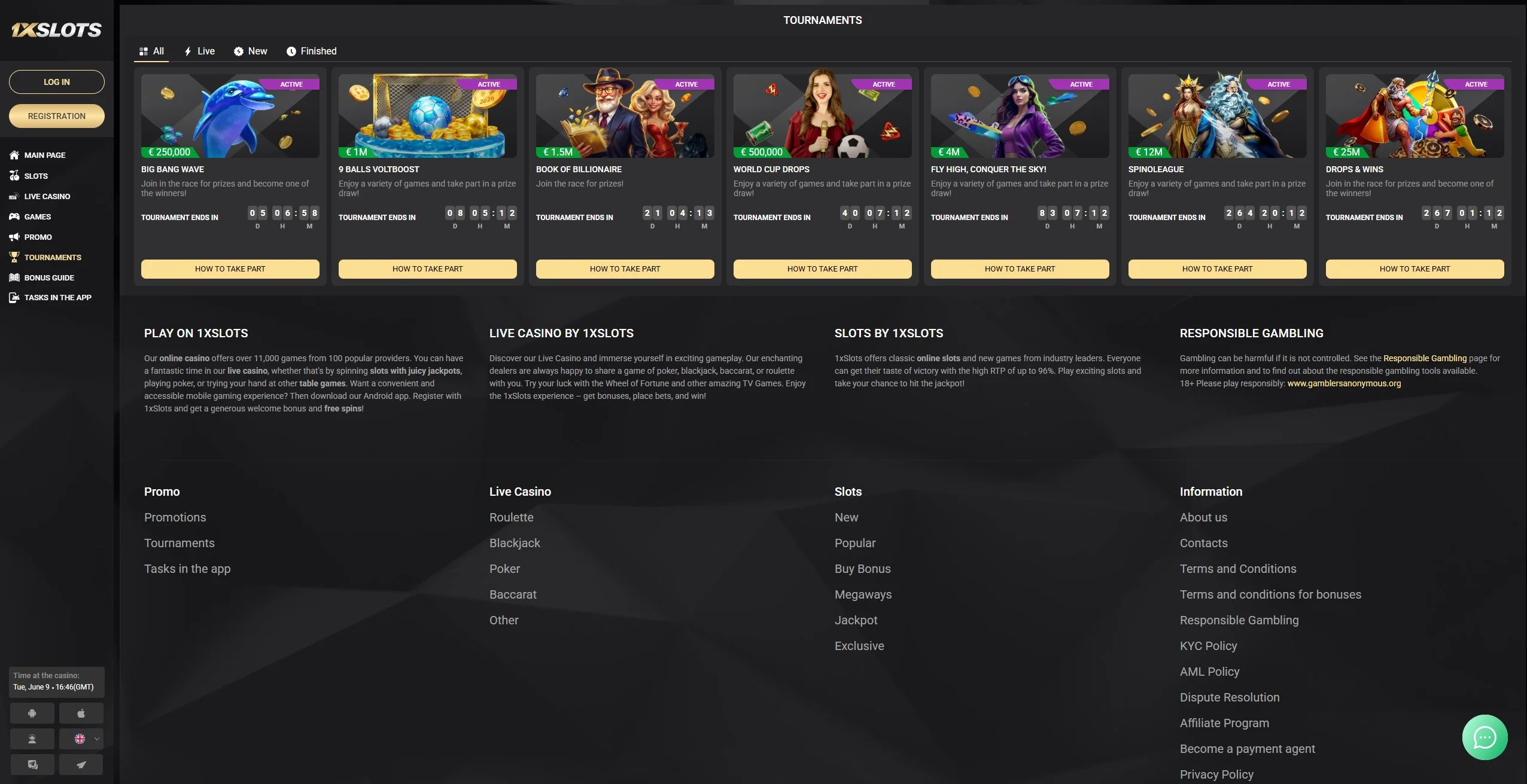 1xslots tournaments