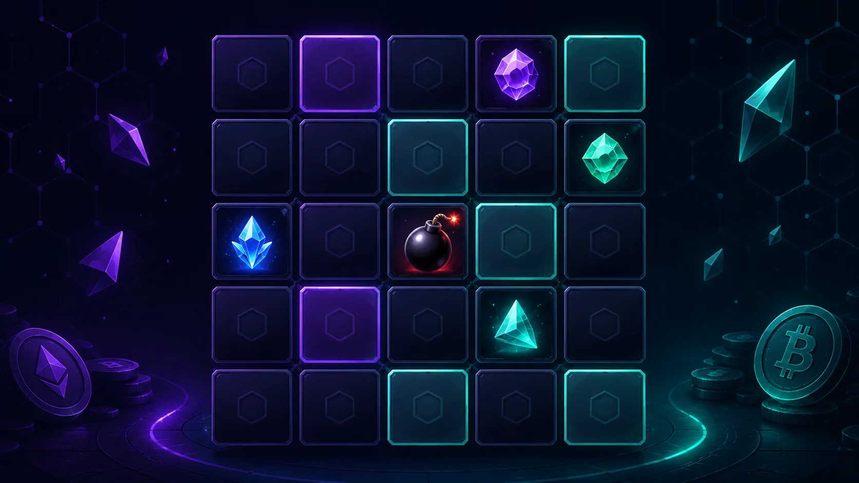 Mines crypto minigame