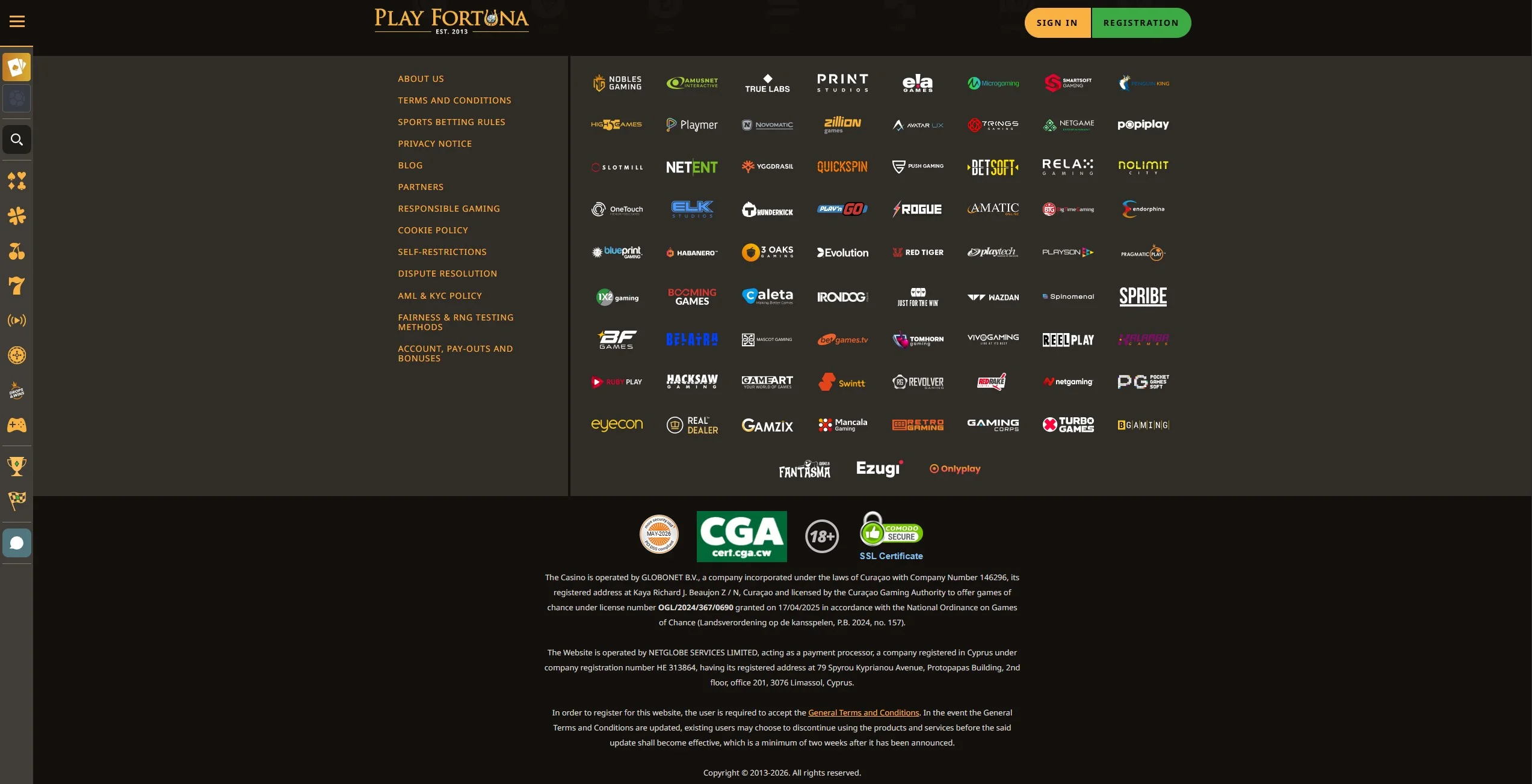 playfortuna footer licence