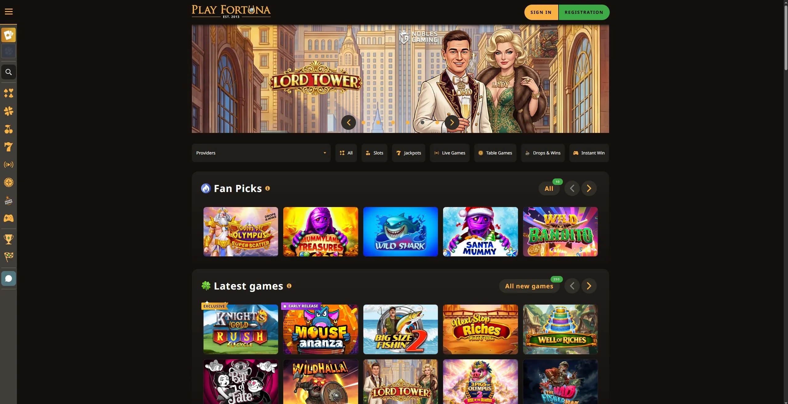 playfortuna lobby