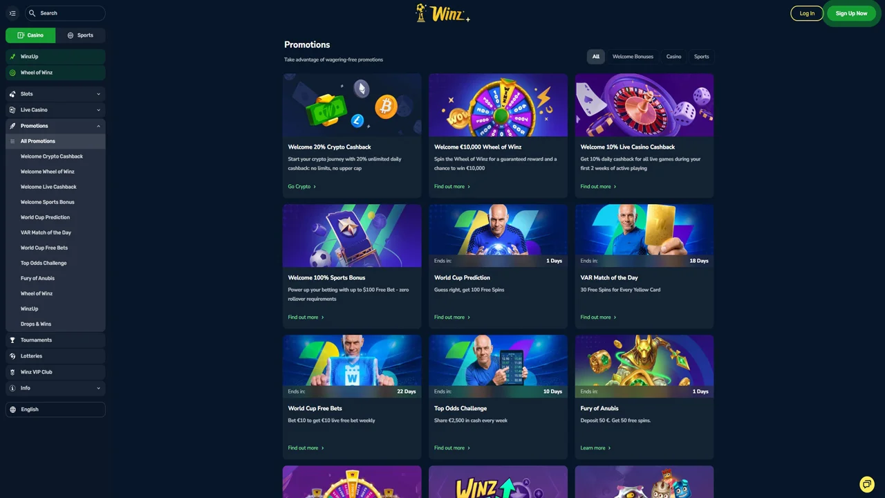 Winz promotions
